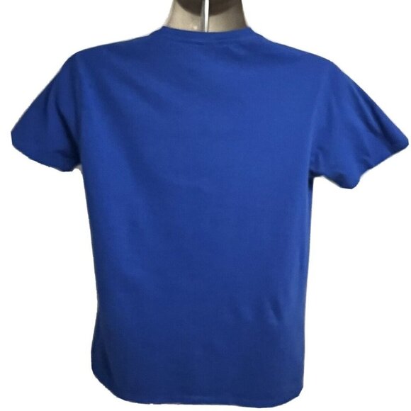 Rick and Morty Cartoon Mens Blue Graphic T-Shirt Large Adult Swim Stretch Cotton - Picture 4 of 5